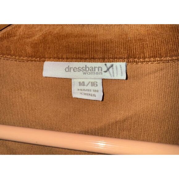 Vintage Dressbarn Corduroy Blazer Button Up Women's 14/16 Academia Equestrian - Picture 4 of 5